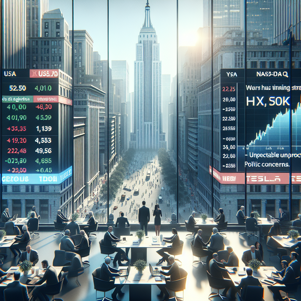 Tech Stocks Pull Markets Down After CEOs Warn of Tariff Risks