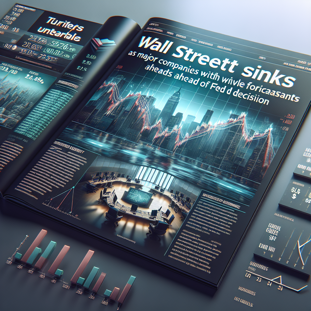 Wall Street Sinks as Major Companies Withdraw Forecasts Ahead of Fed Decision