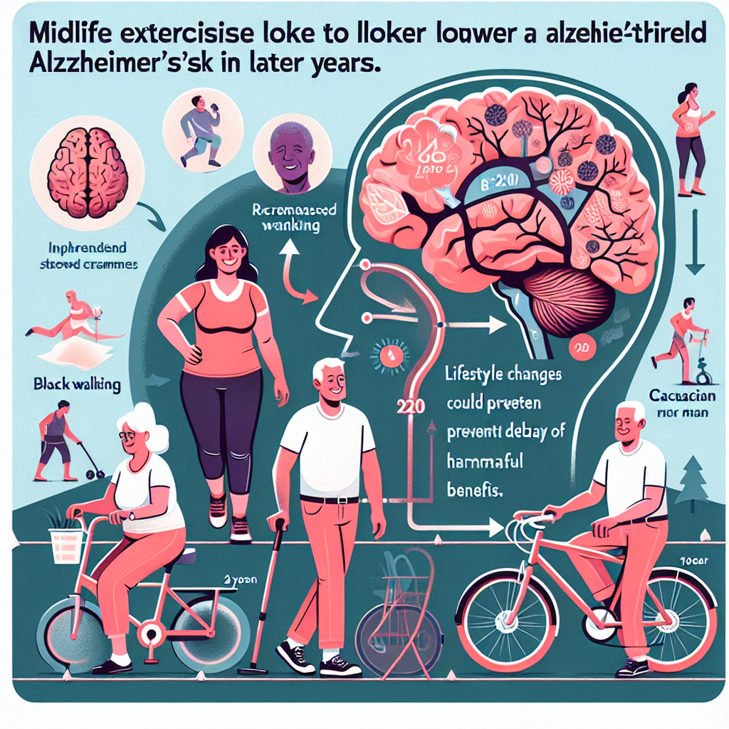 Midlife Exercise Linked to Lower Alzheimer’s Risk in Later Years