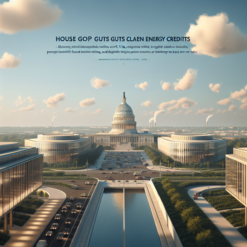 House GOP Tax Bill Guts Inflation Reduction Act’s Clean Energy Credits