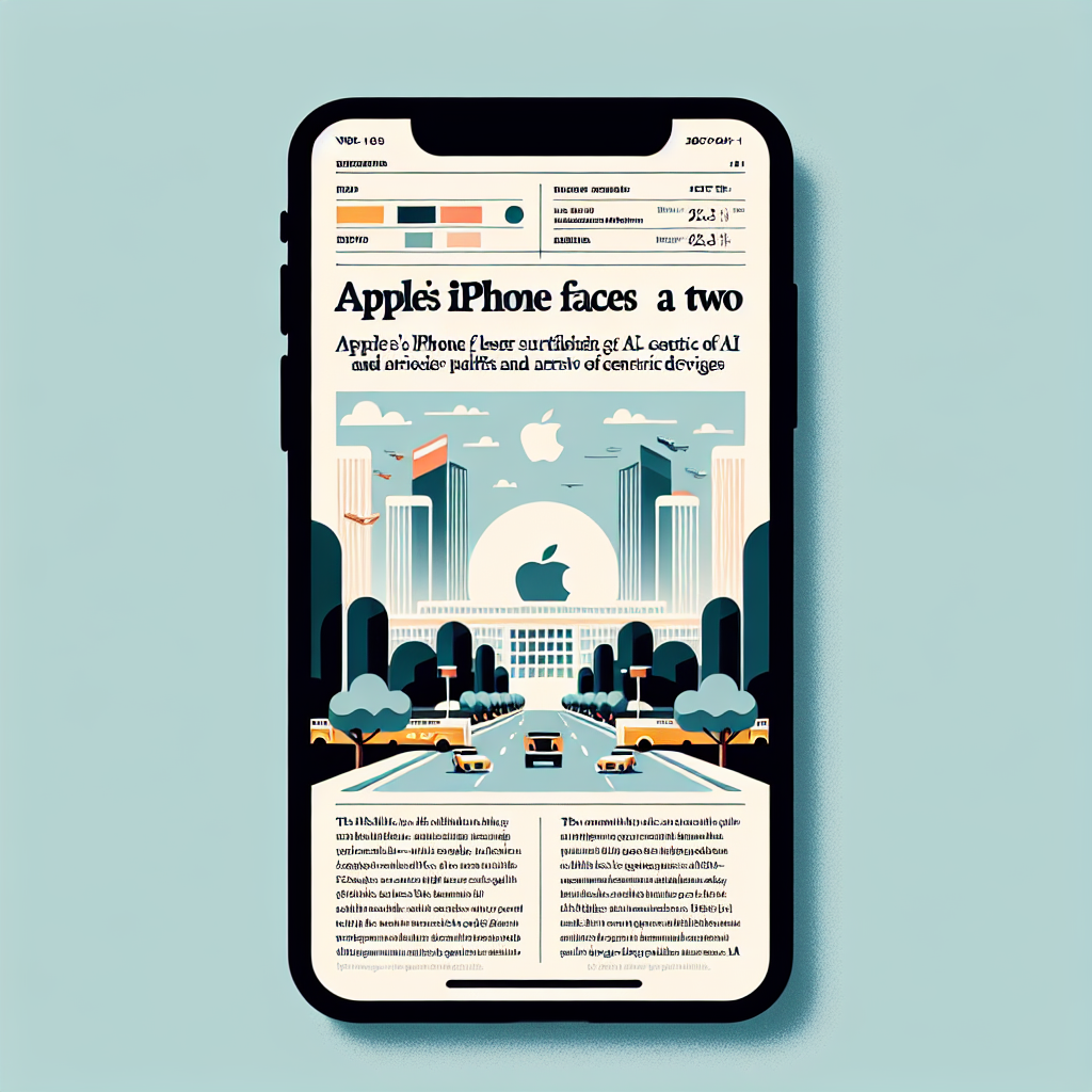 Apple’s iPhone Faces a Two-Pronged Threat from Tariffs and AI Rivalry