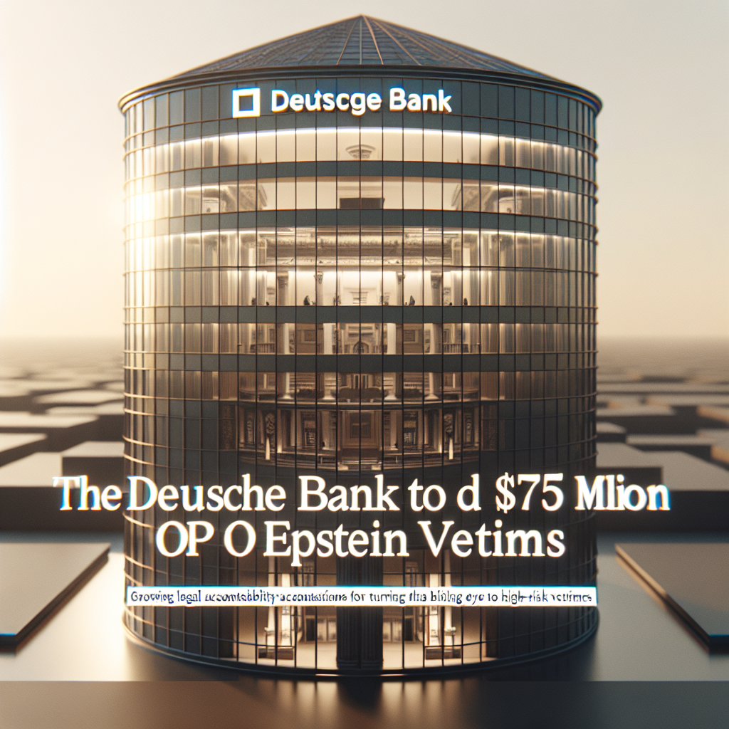 Deutsche Bank to Pay $75 Million to Epstein Victims