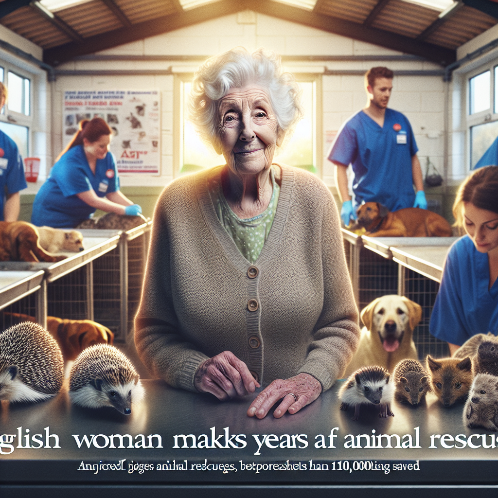 English Woman Marks 50 Years of Animal Rescues, Surpasses 10,000 Saved