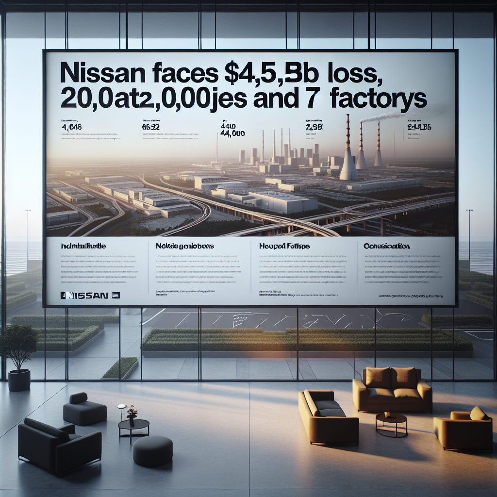 Nissan Faces $4.5 B Loss, Slashes 20,000 Jobs and 7 Factories