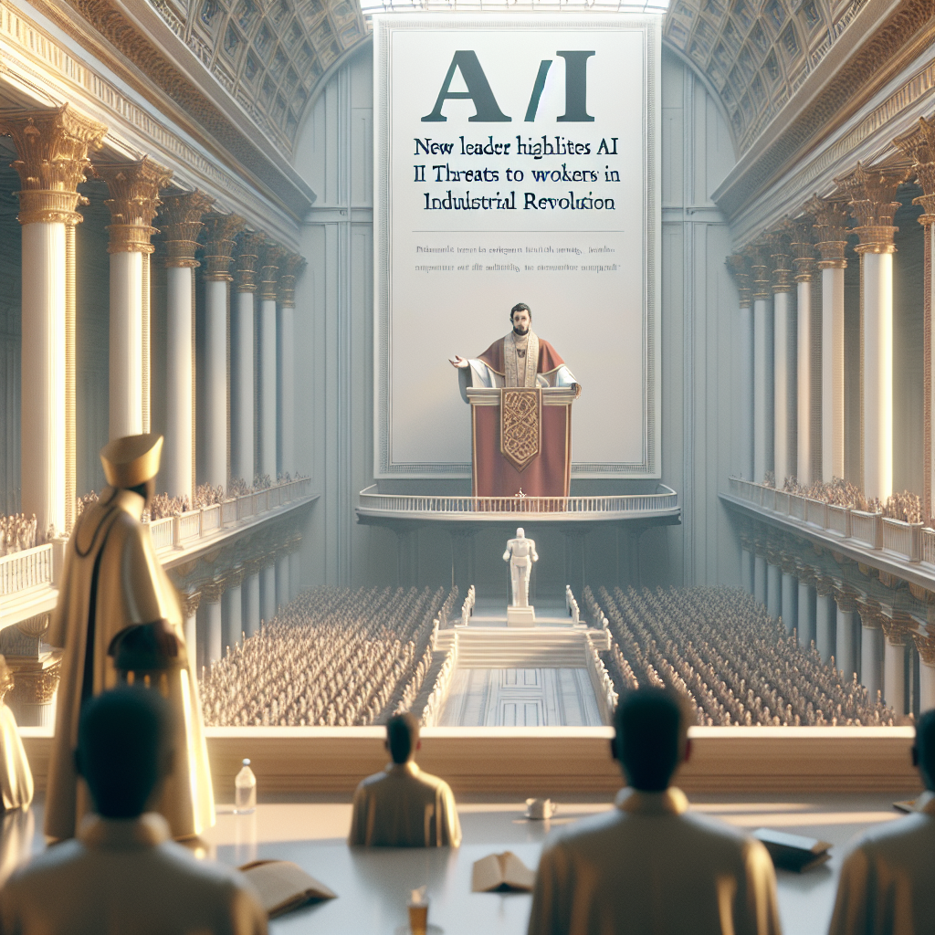 New Pope Leo XIV Highlights AI Threats to Workers in Inaugural Address