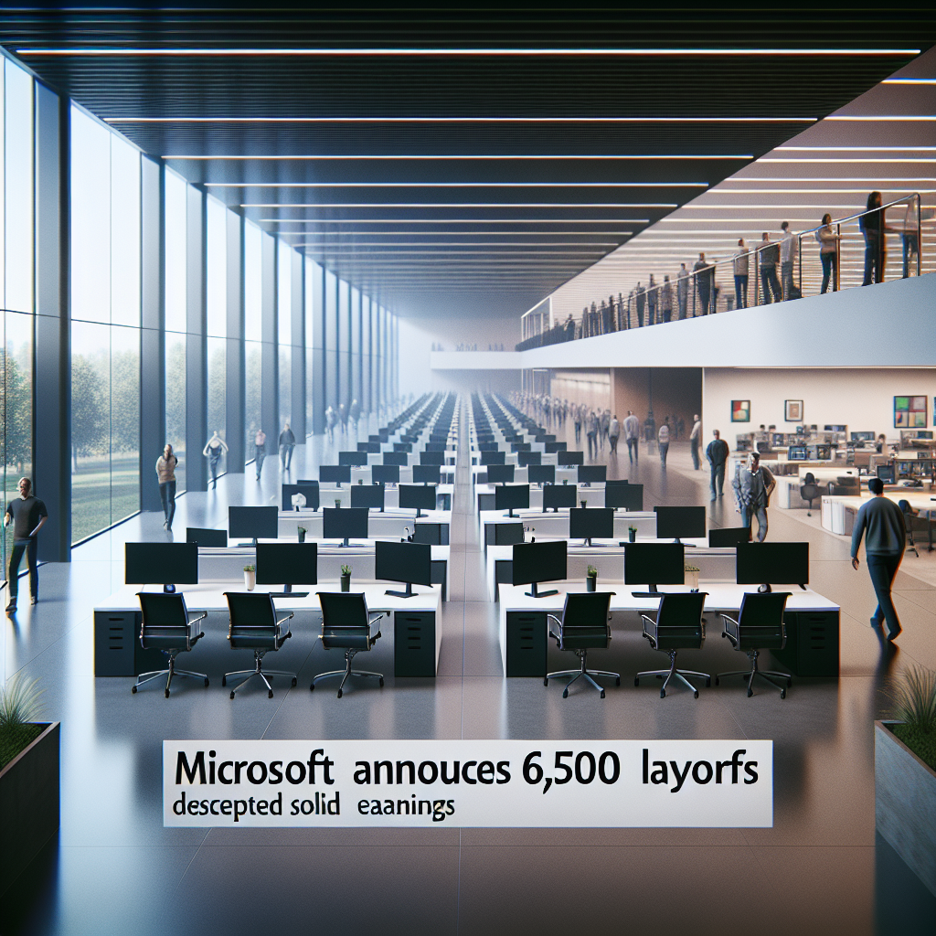 Microsoft Announces 6,500 Layoffs Despite Solid Earnings