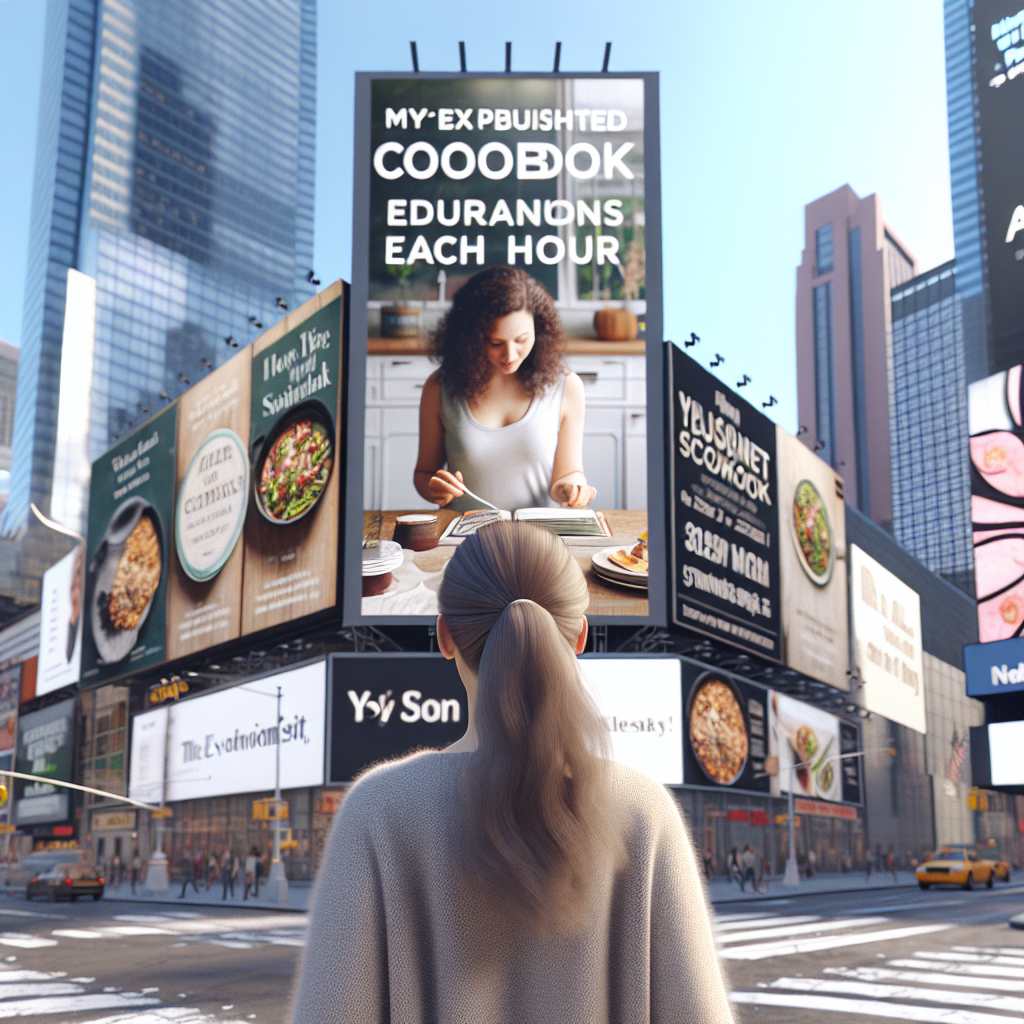 ‘Adult Money’ Splurge: Woman Buys Times Square Billboard for $250, Sells 4 Cookbooks