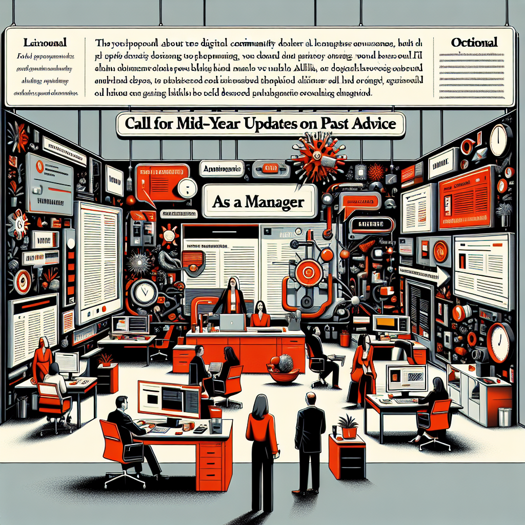 Ask a Manager: Call for Mid-Year Updates on Past Advice