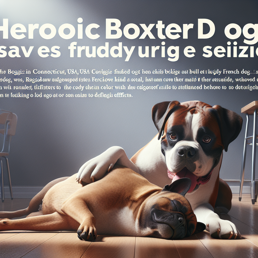 Heroic Boxer Dog Saves Buddy Frenchie During Seizure