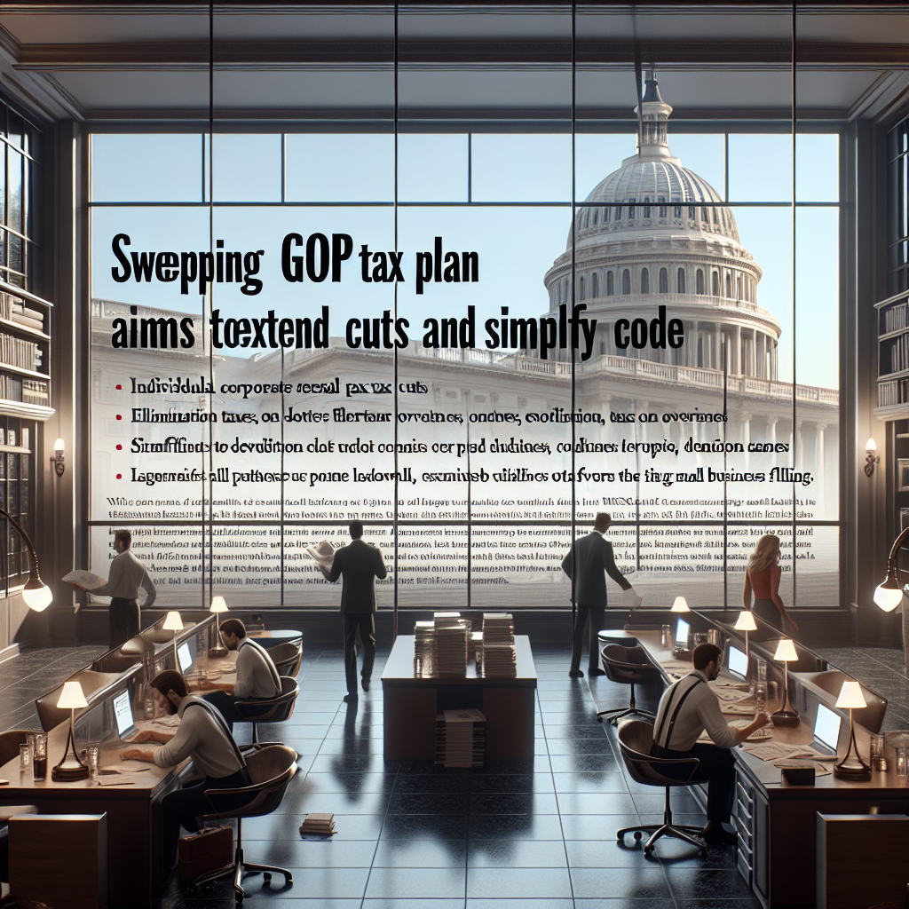 Sweeping GOP Tax Plan Aims to Extend Cuts and Simplify Code