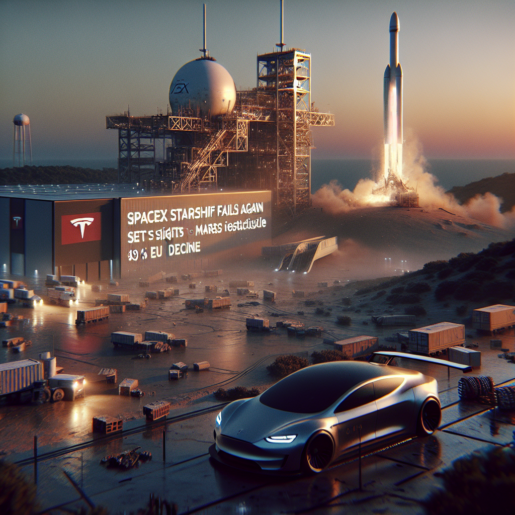 SpaceX Starship Test Flight Fails Again, Musk Sets Sights on Mars Despite Tesla’s EU Decline