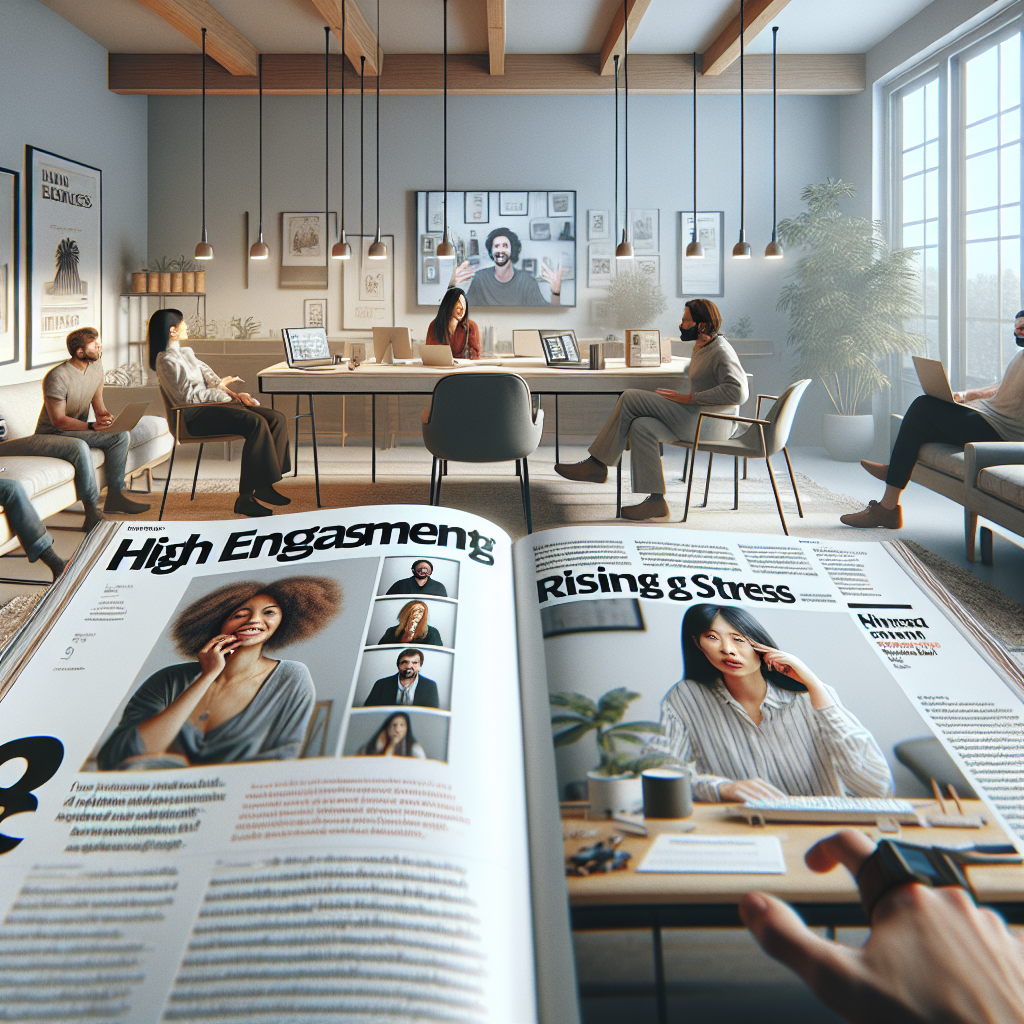 Remote Workers Show High Engagement Yet Rising Stress