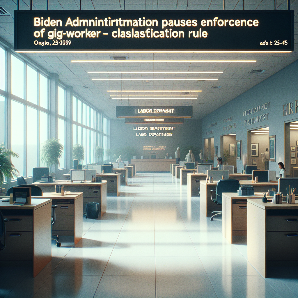 Biden Administration Pauses Enforcement of Gig-Worker Classification Rule