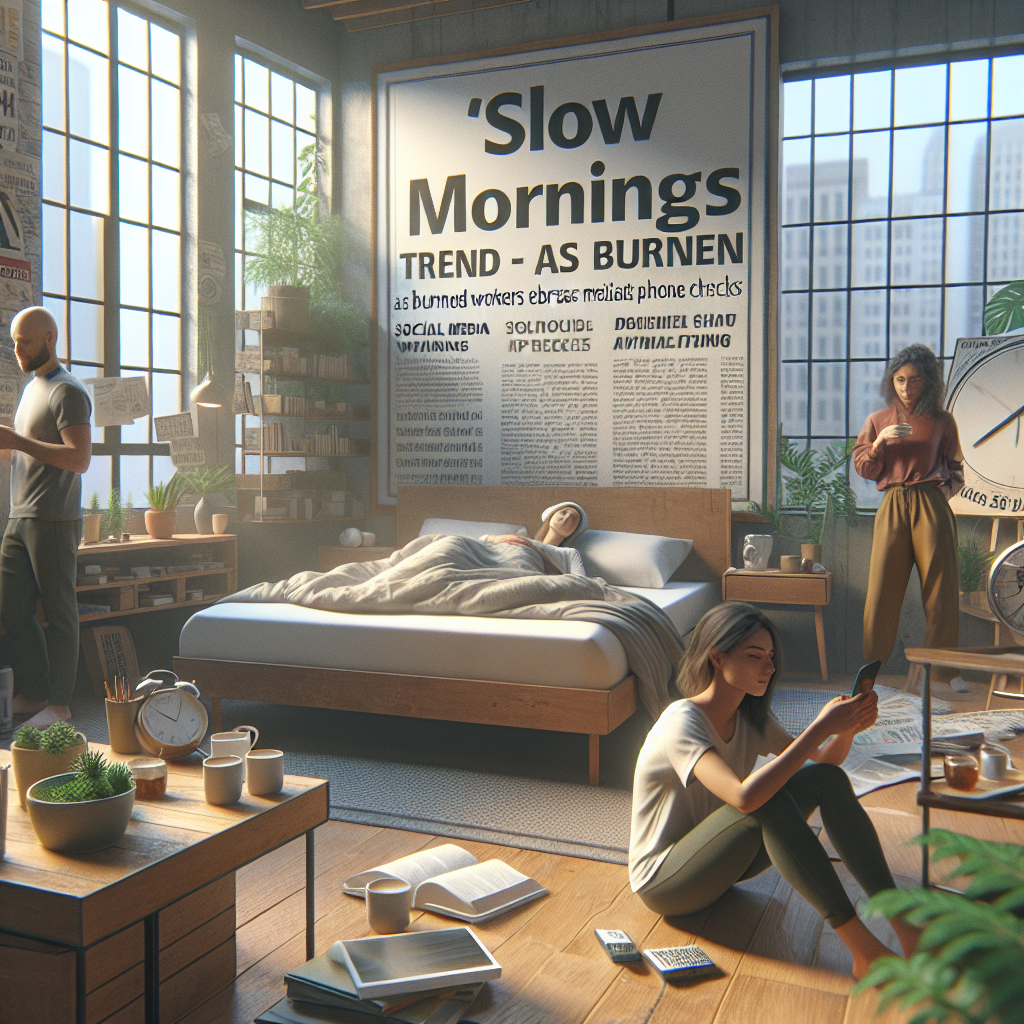 Slow Mornings Trend as Burned-Out Workers Embrace Calmer Daily Routines