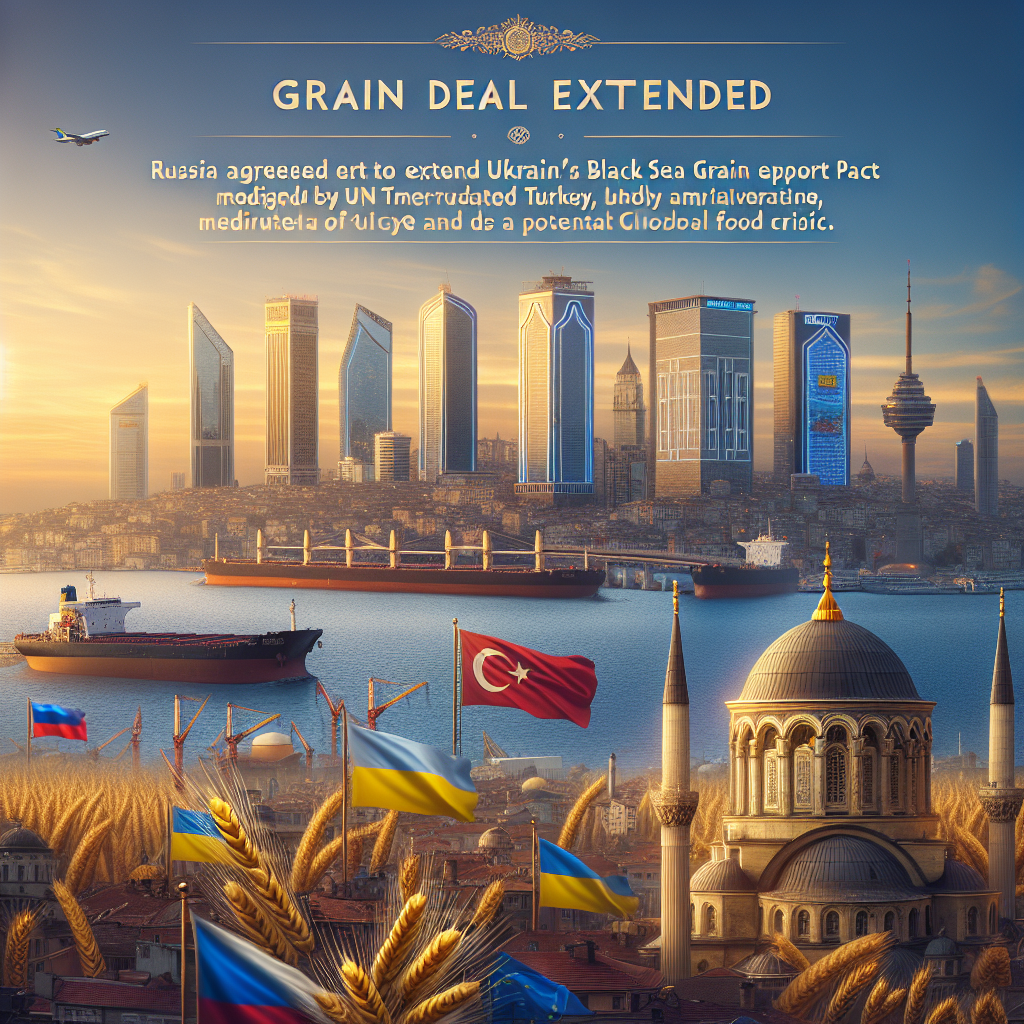 Ukraine Grain Deal Extended, Temporarily Easing Global Food Crisis