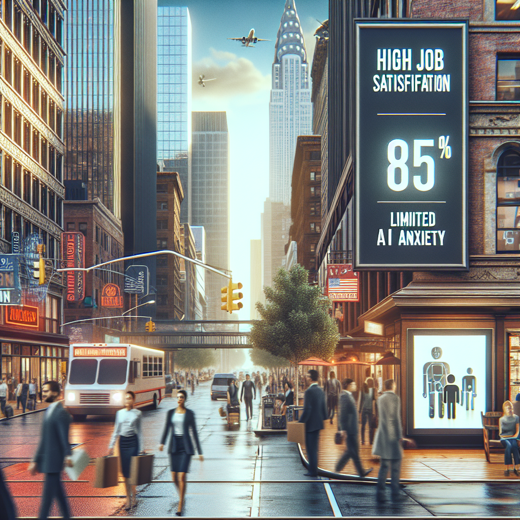 U.S. Workers Show High Job Satisfaction, Limited AI Anxiety, Survey Finds