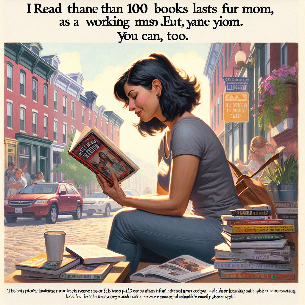 “I read more than 100 books last year as a working mom. You can, too.”