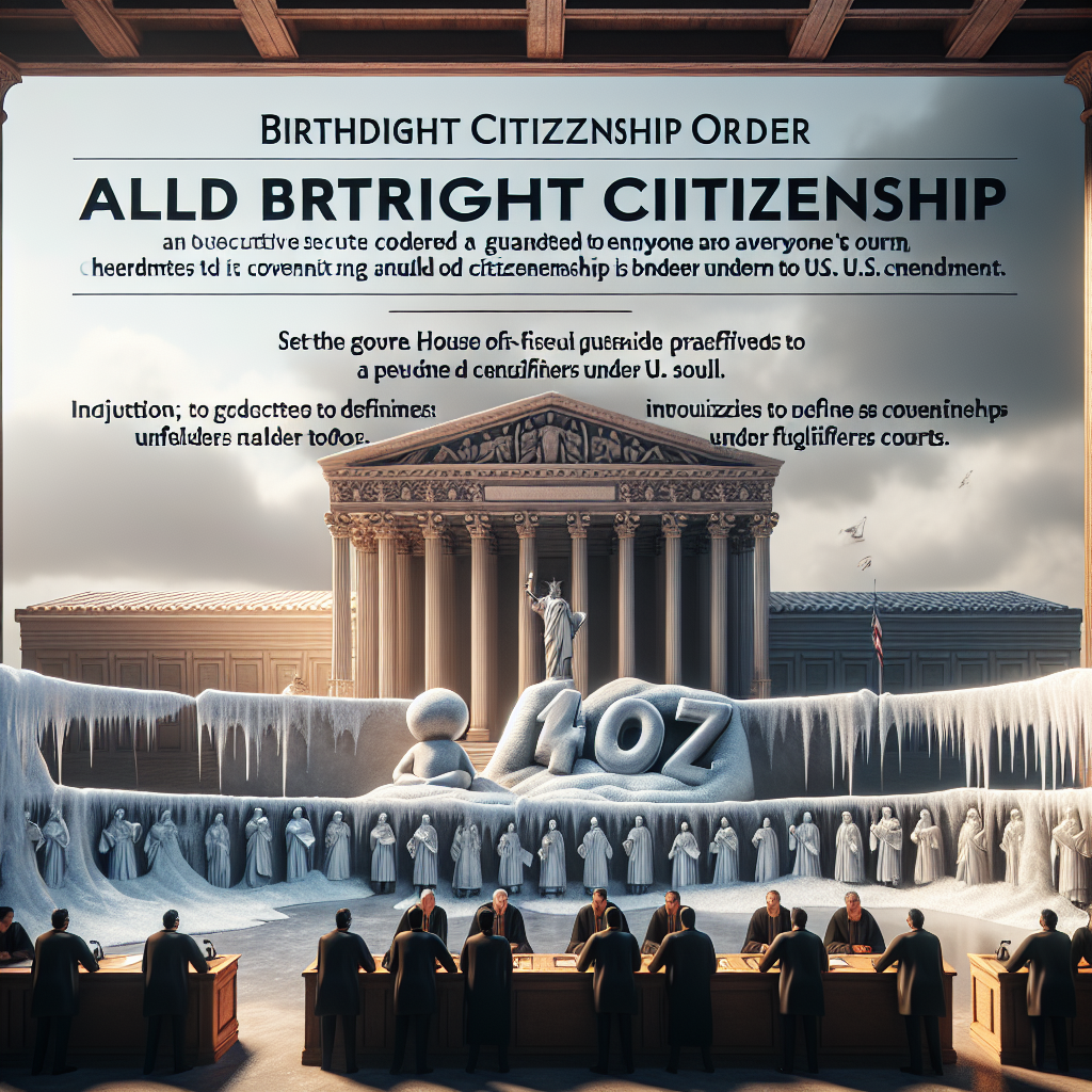 Birthright Citizenship Order Stalled by Courts