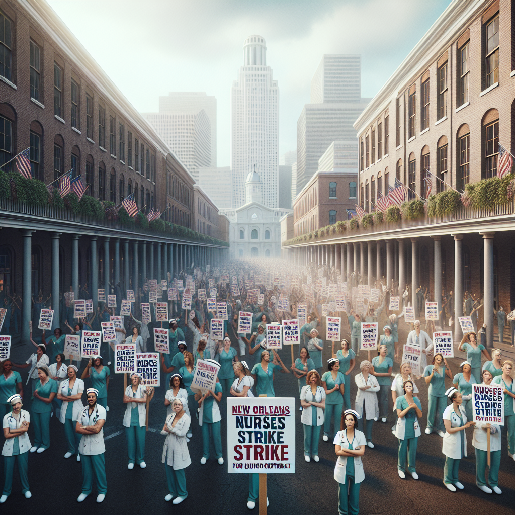 New Orleans Nurses Strike for First Union Contract