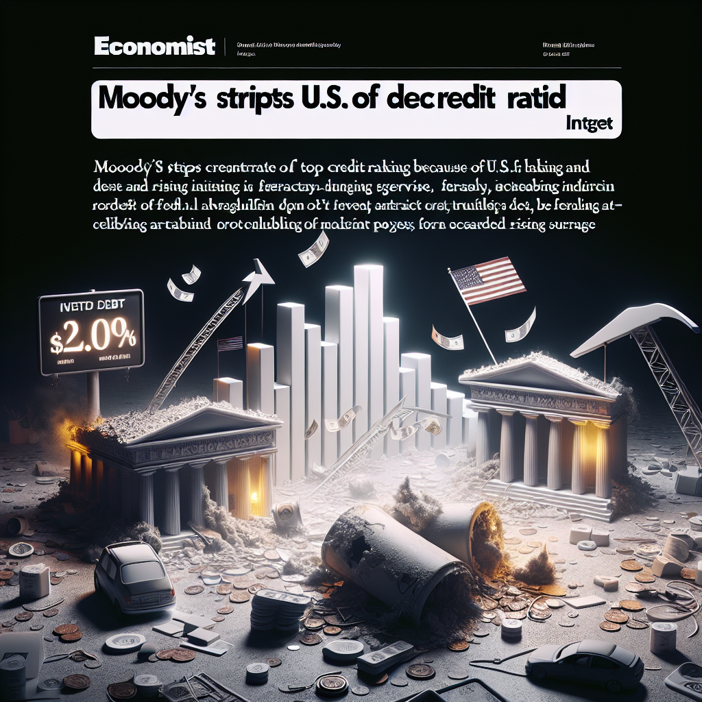 Moody’s Strips U.S. of Top Credit Rating Over Debt Surge