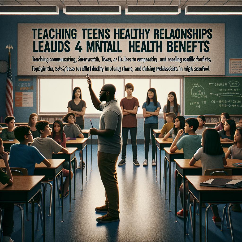 Teaching Teens Healthy Relationships Yields Long-Term Mental Health Benefits