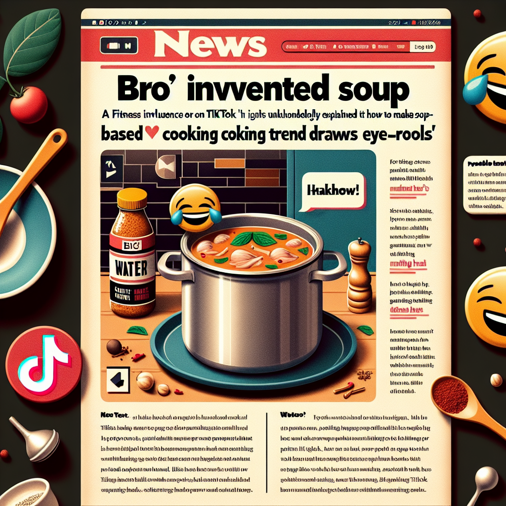‘Bro invented soup’: TikTok’s water-based cooking trend draws eye-rolls