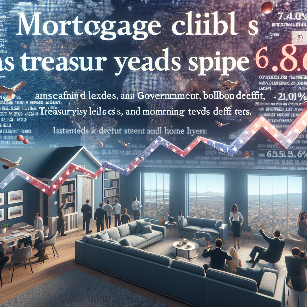 Mortgage rates climb as Treasury yields spike