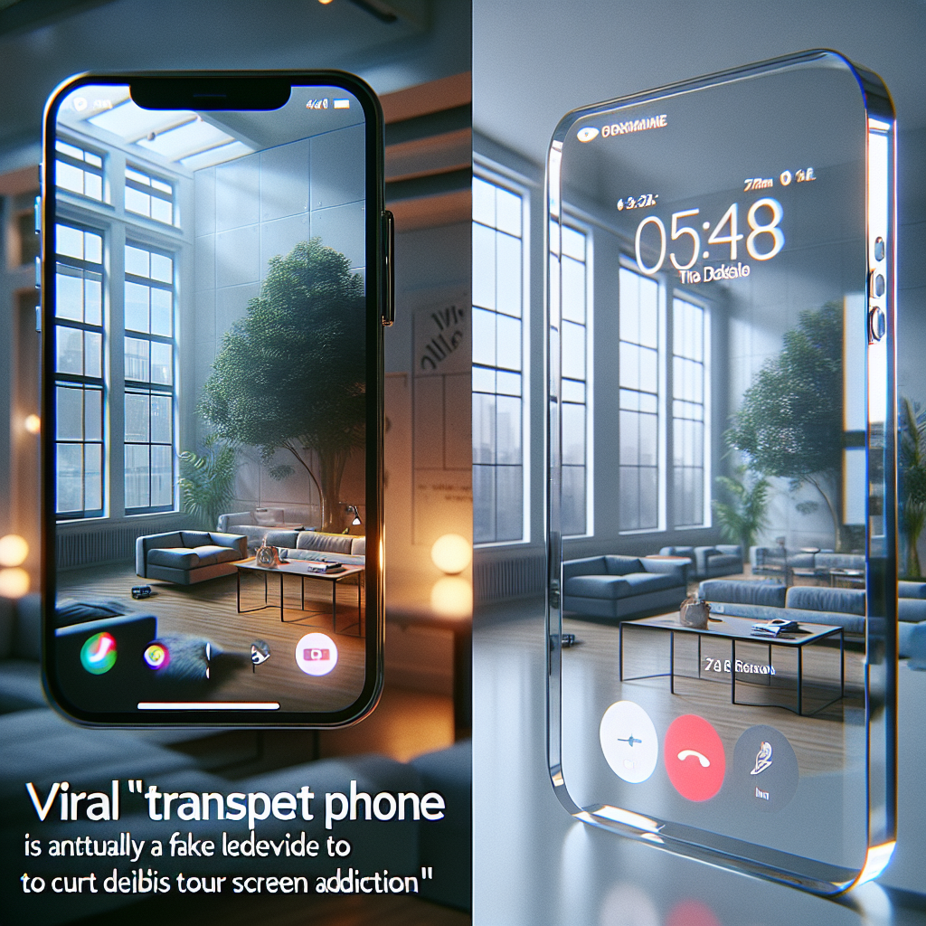 Viral “Transparent Phone” is Actually a Fake Device to Curb Screen Addiction