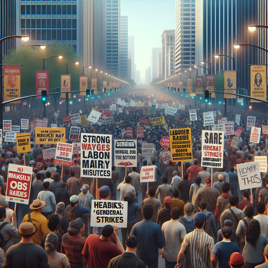 May Day Marches Demand Worker, Immigrant Rights and Threaten Strikes