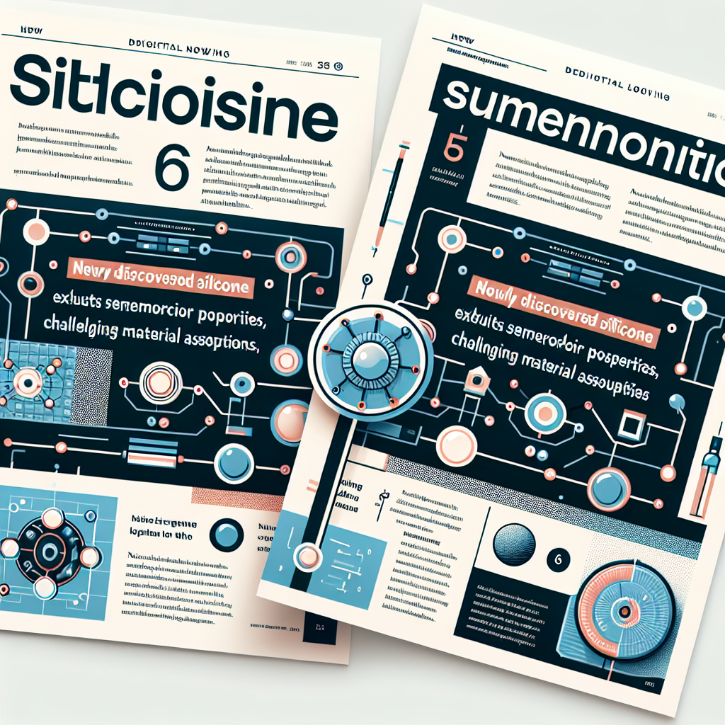 Newly Discovered Silicone Variant Exhibits Semiconductor Properties, Challenging Material Assumptions