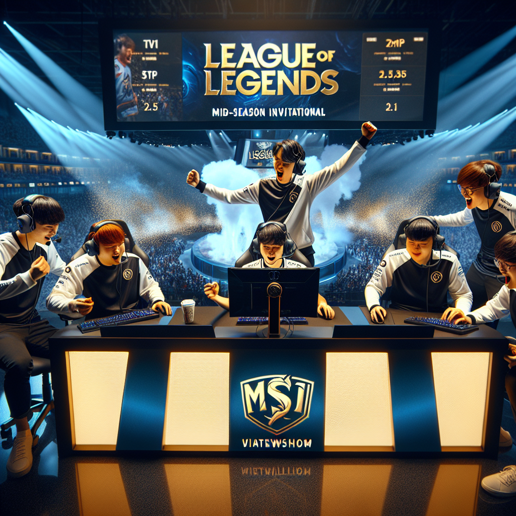 T1 Esports Team Claims League of Legends MSI Title in Thrilling Final