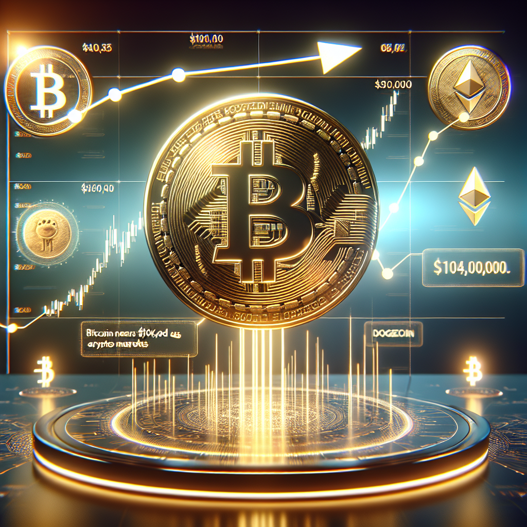 Bitcoin nears $104K as crypto markets surge on risk-on sentiment