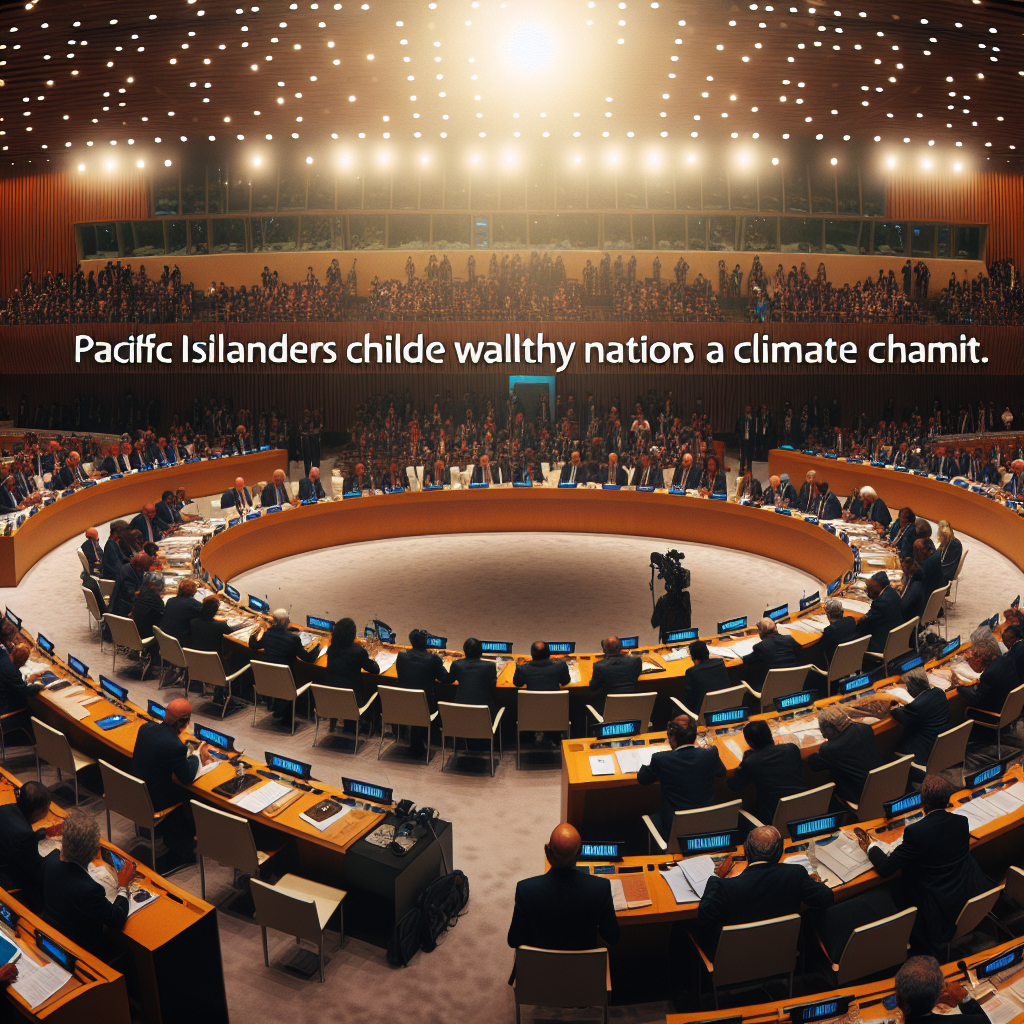 Pacific Islanders Chide Wealthy Nations at UN Climate Summit