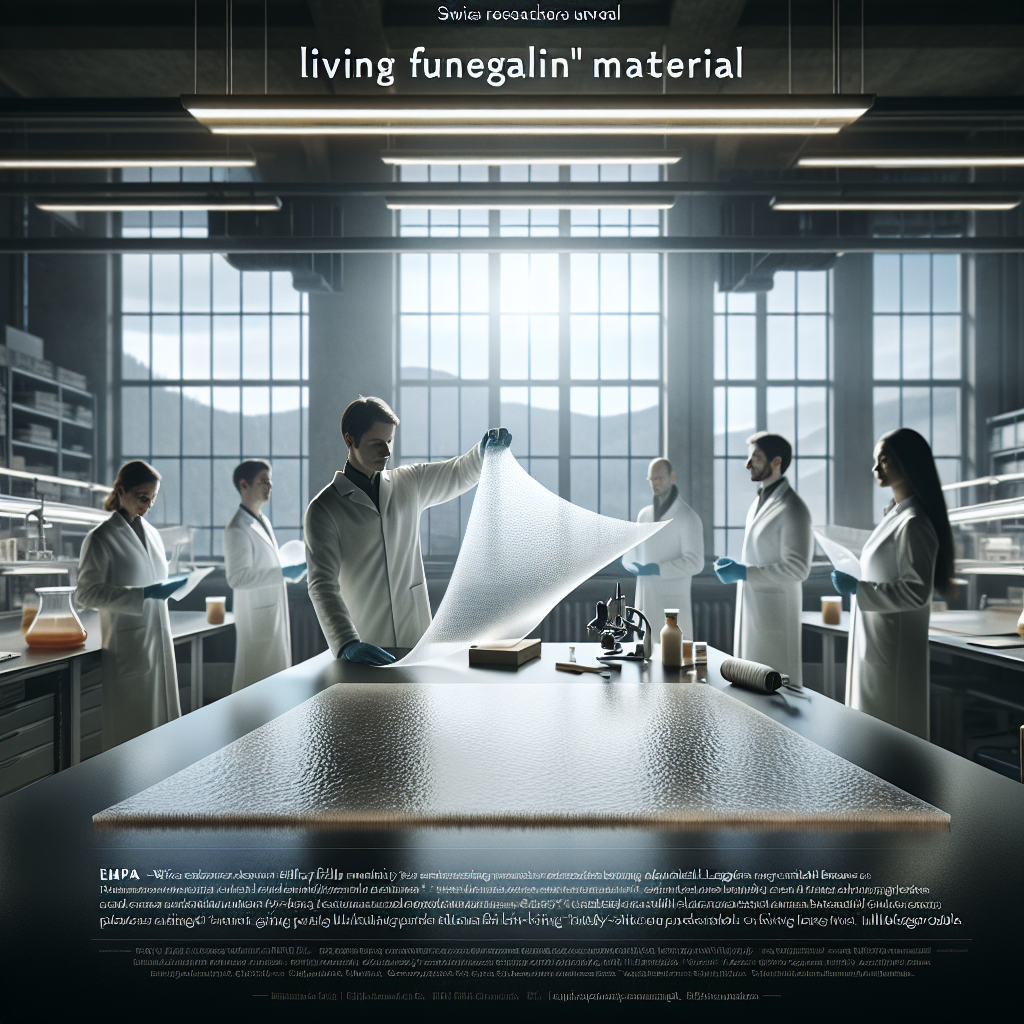 Swiss Researchers Unveil Tough, Biodegradable “Living Fungal Material”