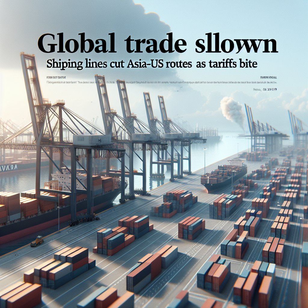 Global trade slowdown: Shipping lines cut Asia–US routes as tariffs bite