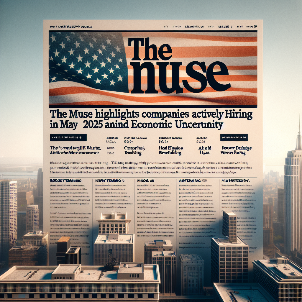 The Muse Highlights Companies Actively Hiring in May 2025 Amid Economic Uncertainty