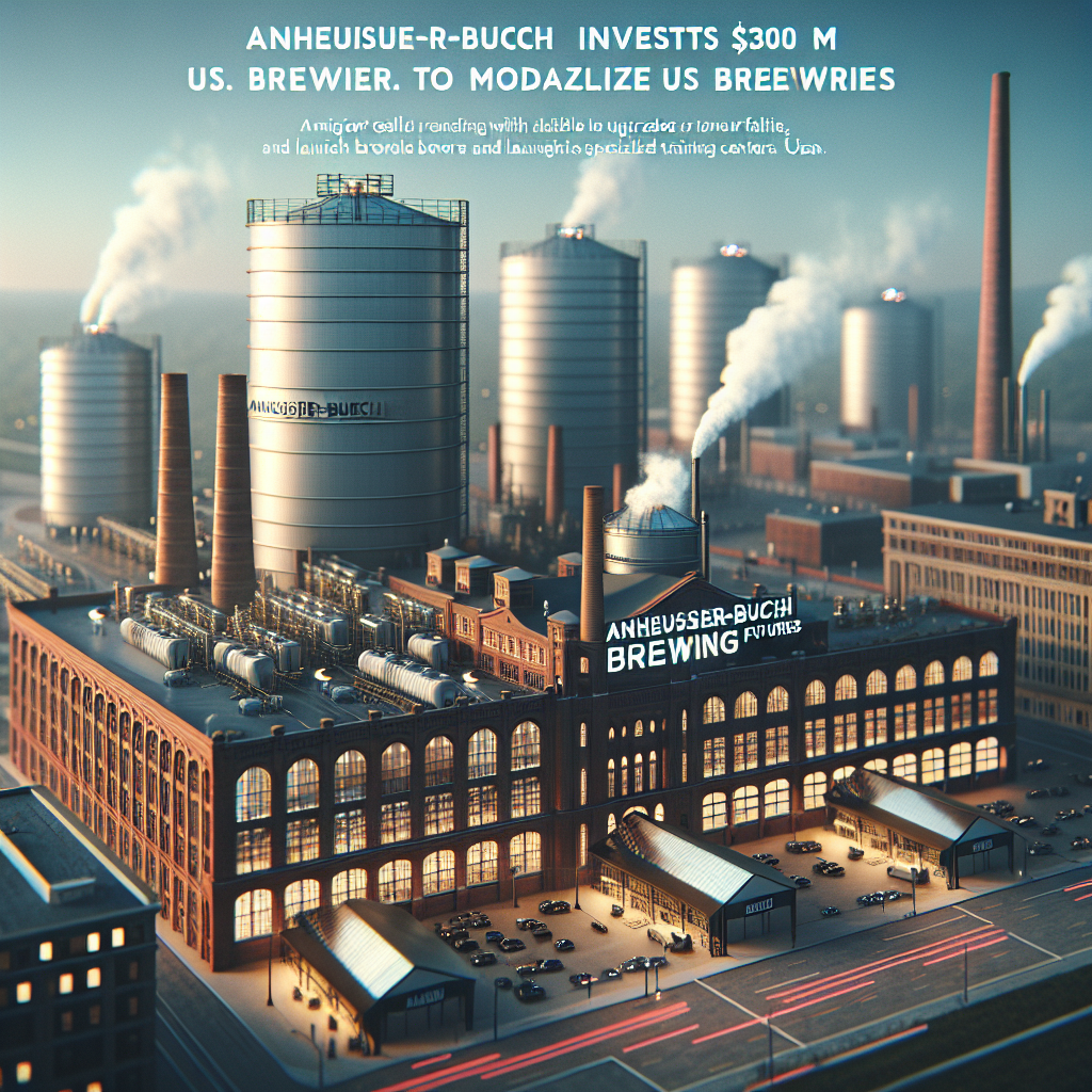 Anheuser-Busch Invests $300 M to Modernize US Breweries